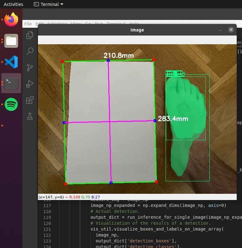 Medición dimensional con OpenCV
